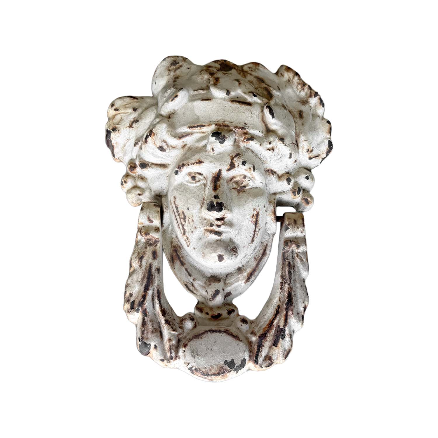 Vintage Door Knocker Medusa in Cast Iron
