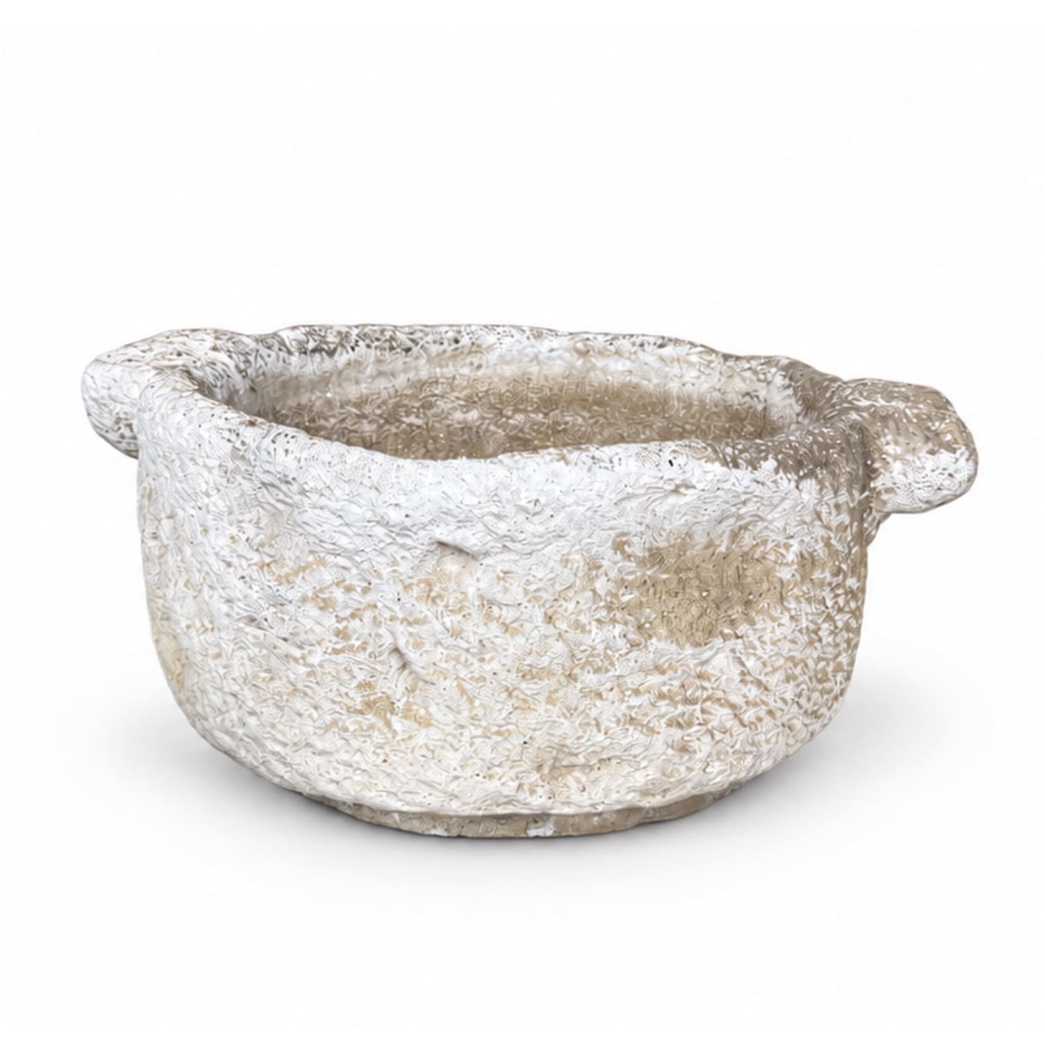 Singular Antique Hand Carved Limestone Garden Trough from France