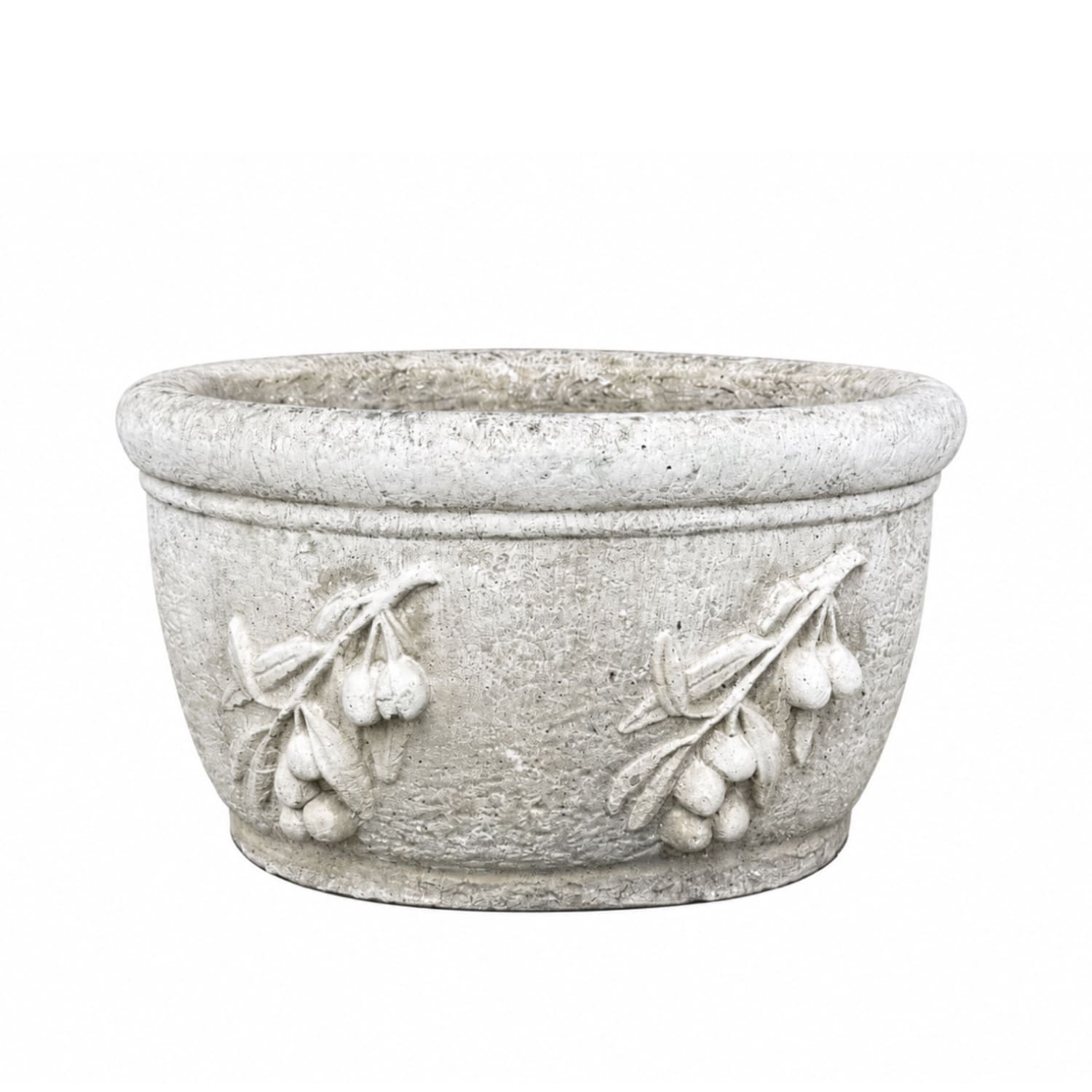 Circular Hand Carved Limestone Trough
