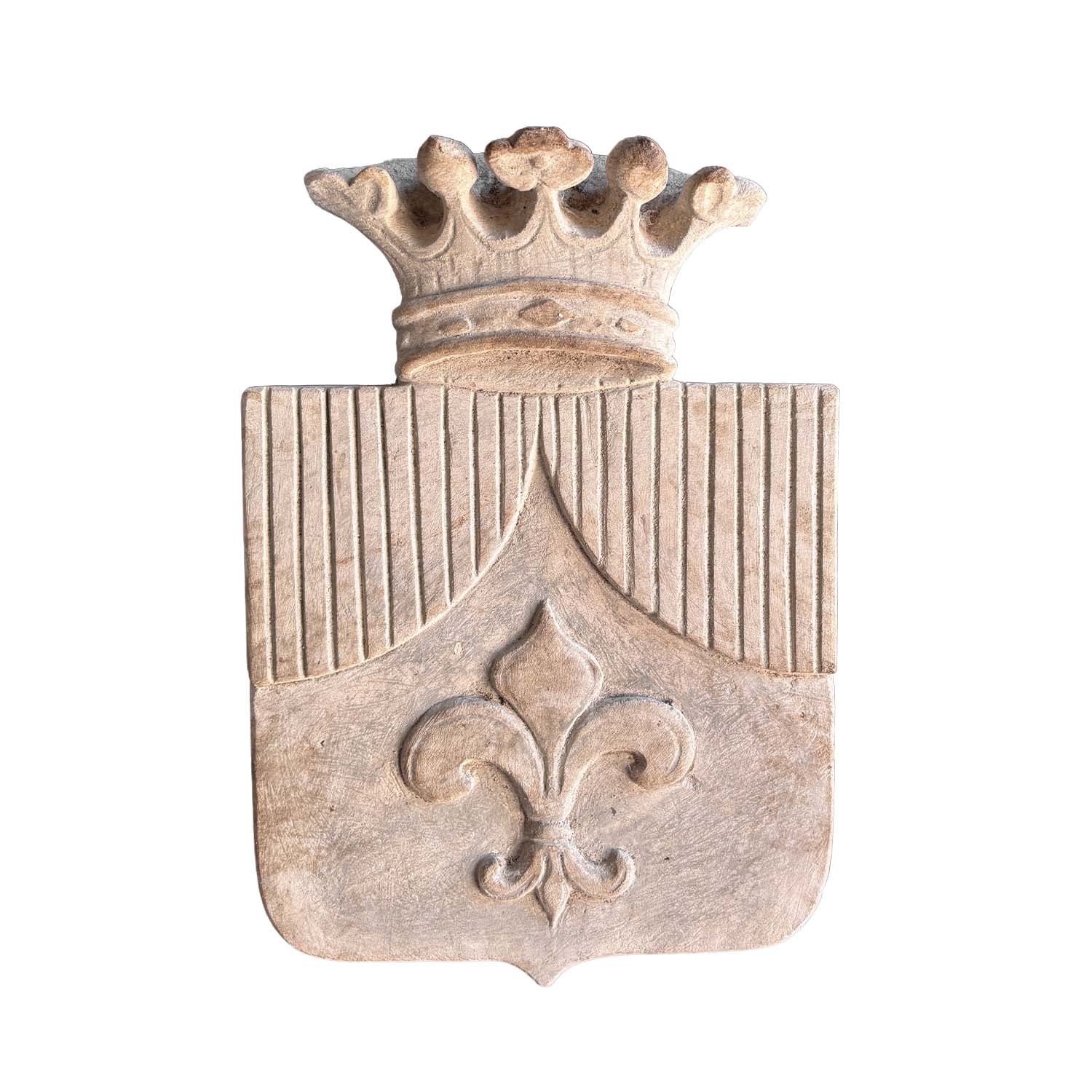 Vintage Crest Relief in Terra Cotta from France