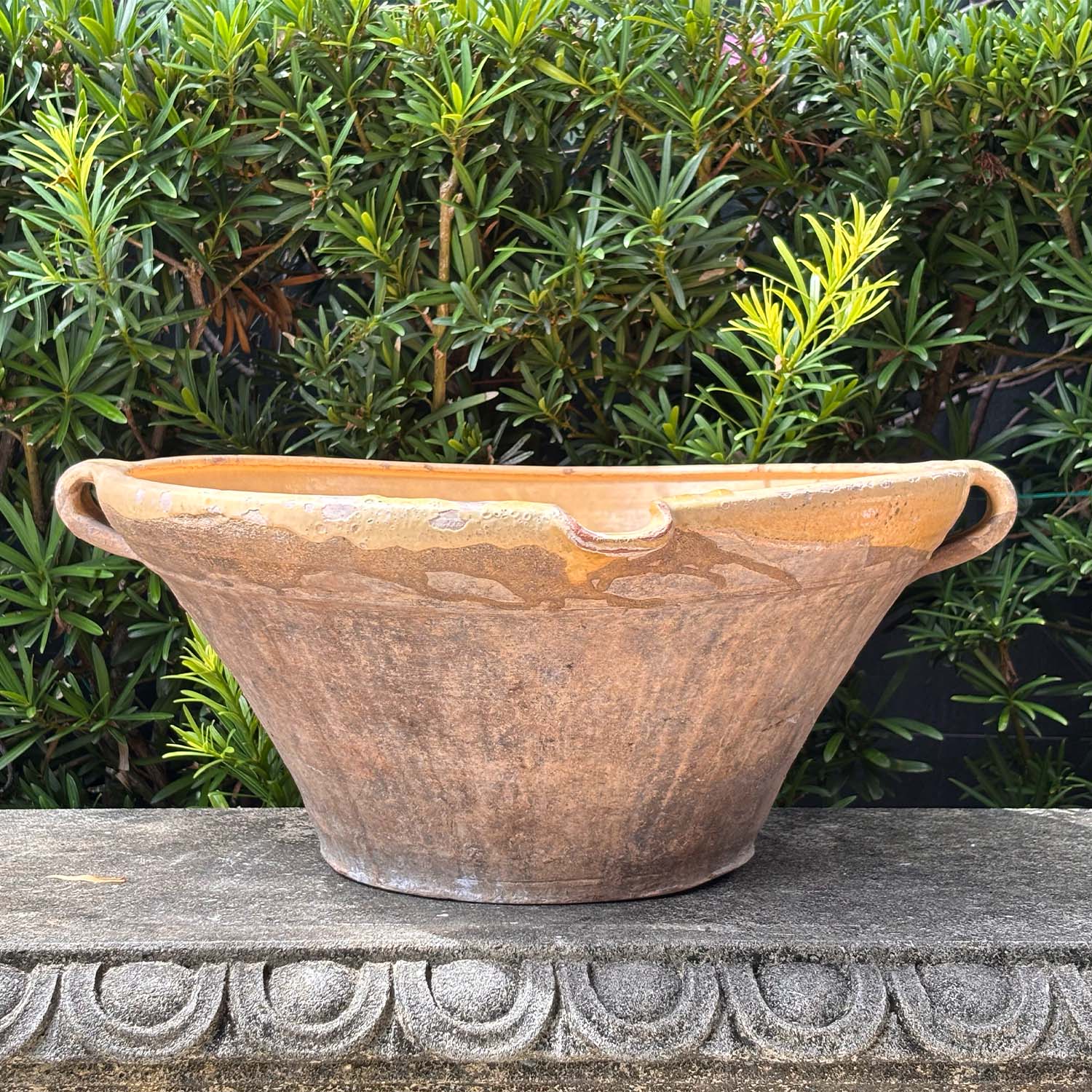 19th Century French Glazed Terracotta Bowl