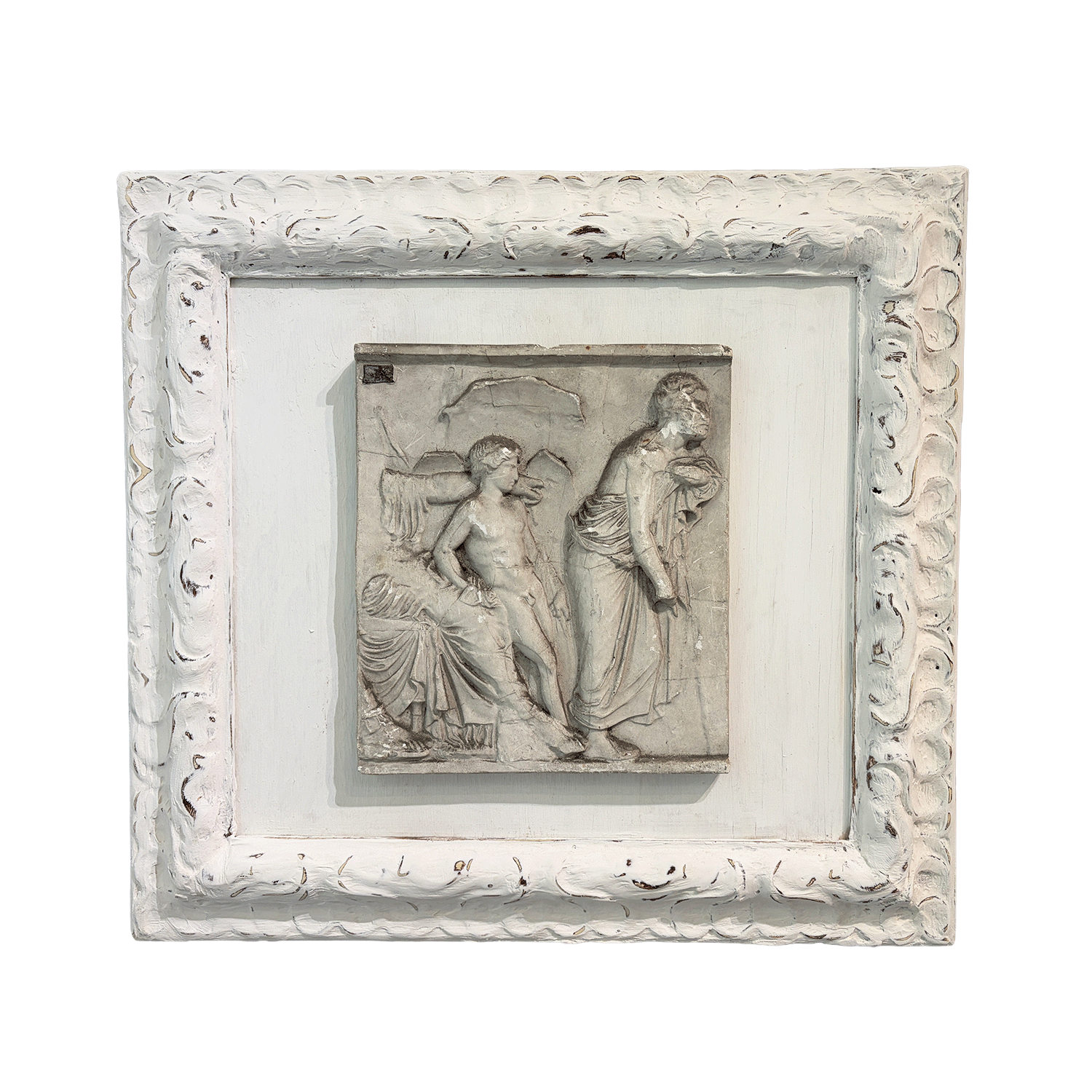 19th-Century Neoclassical Plaster Wall Relief
