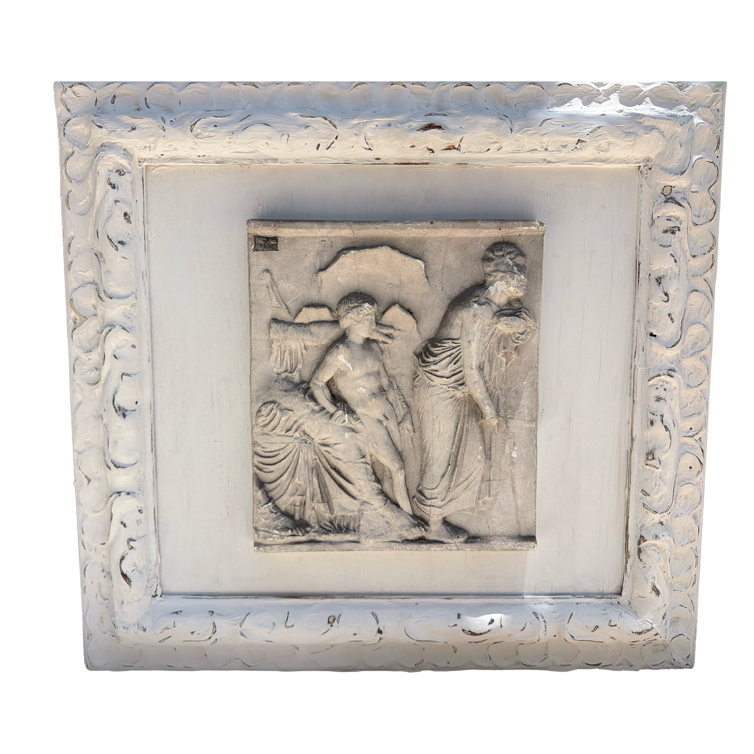 19th-Century Neoclassical Plaster Wall Relief