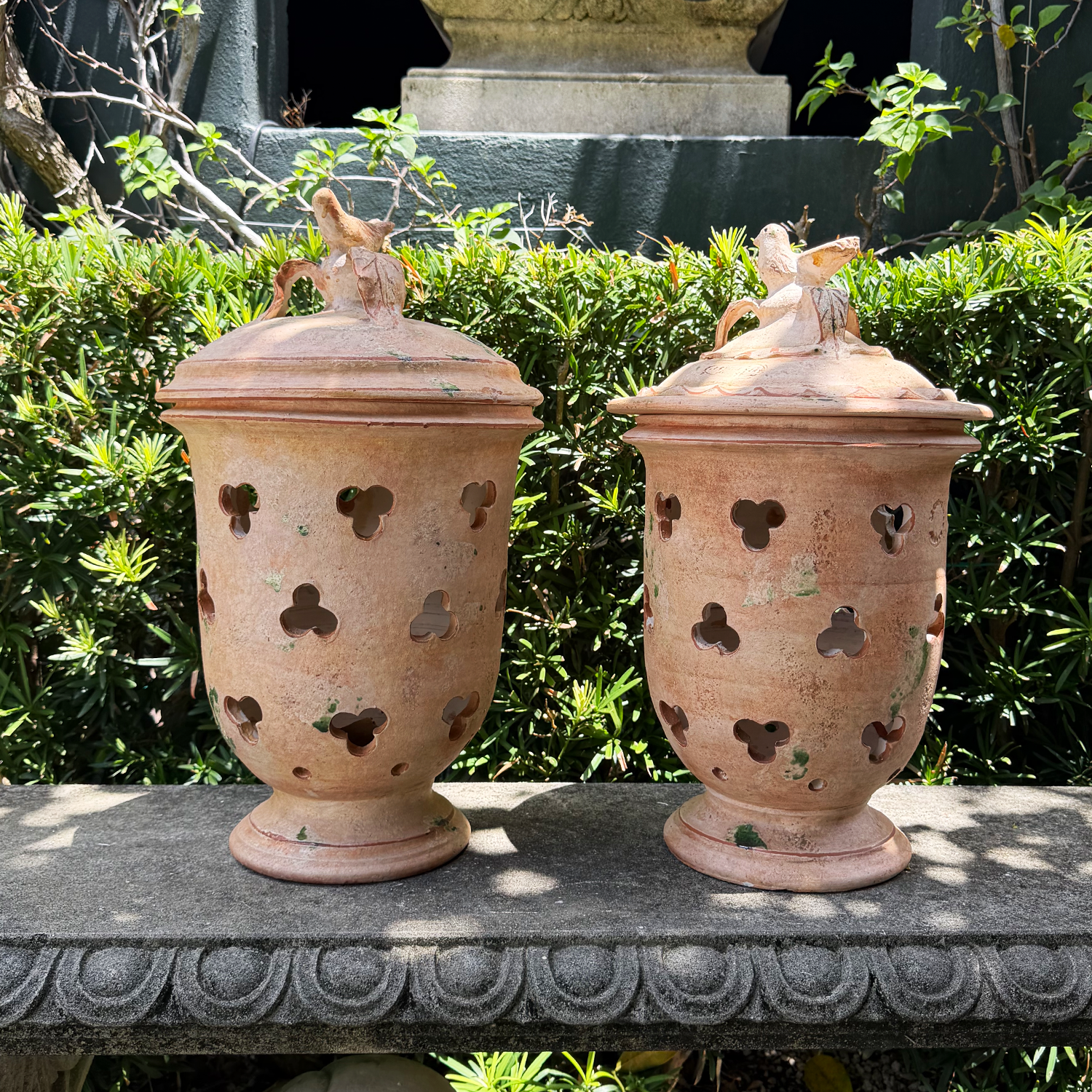 French Garden Terrcotta Lantern