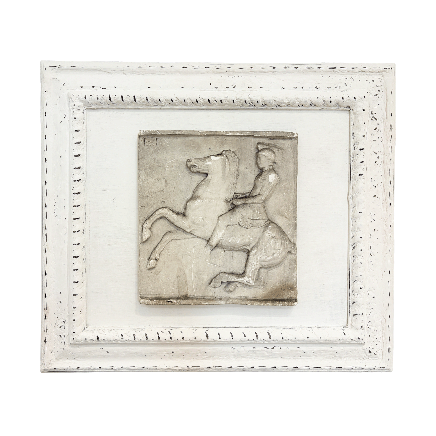 Antique Plaster Relief Inspired by Classical Athens
