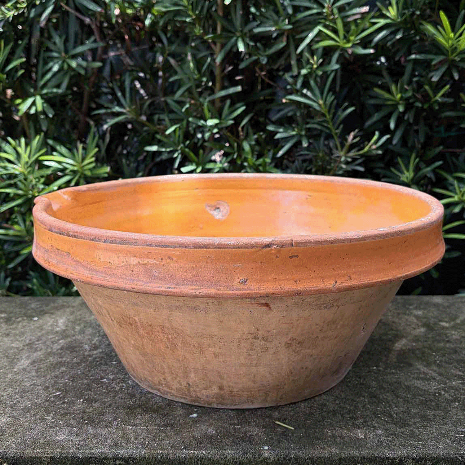 Antique Provincial French Earthenware Mixing Bowl