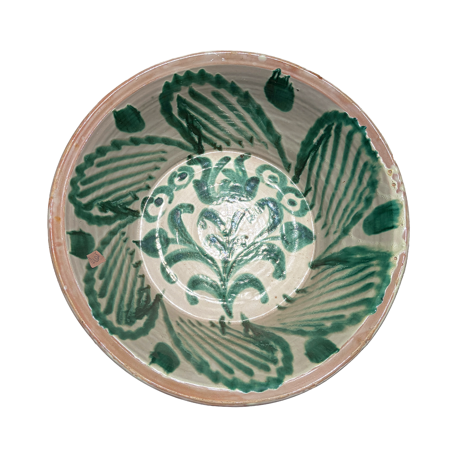 Late 19th Century Spanish Terracotta Lebrillo Bowl from Andalusia