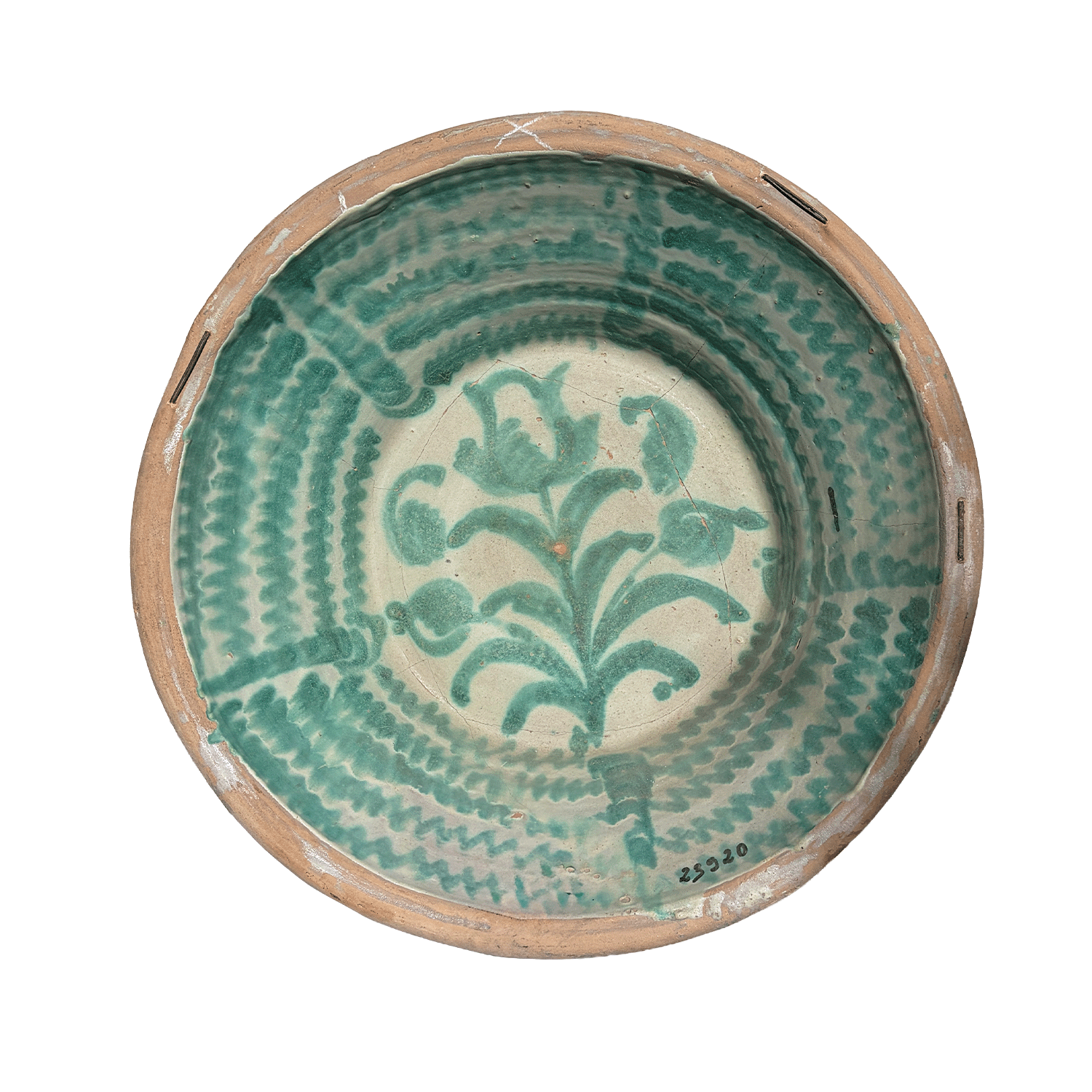 Early 20th Century Spanish Terracotta Lebrillo Bowl, Andalusia
