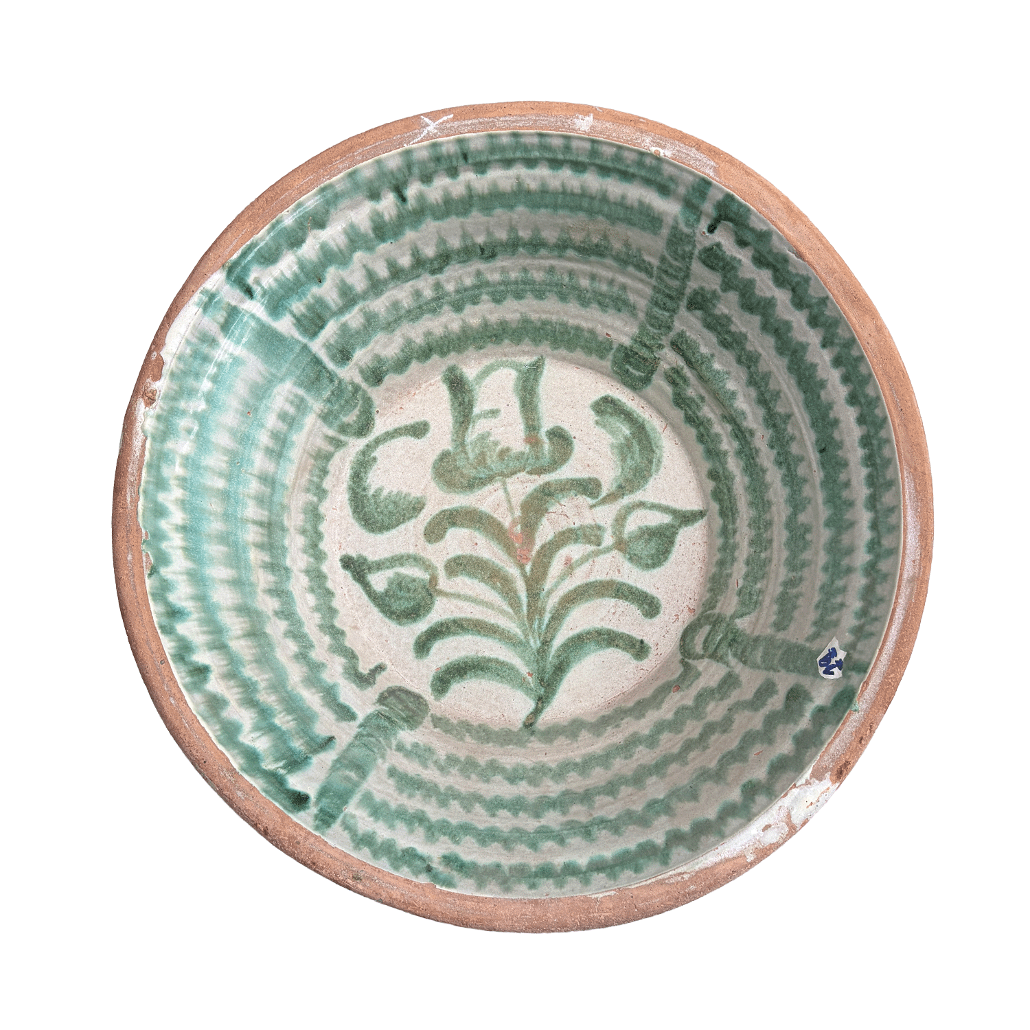 Late 19th–Early 20th Century Andalusian Terracotta Lebrillo Bowl