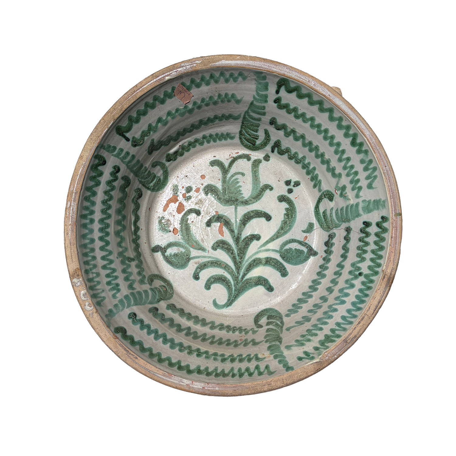 Late 19th–Early 20th Century Andalusian Terracotta Lebrillo Bowl
