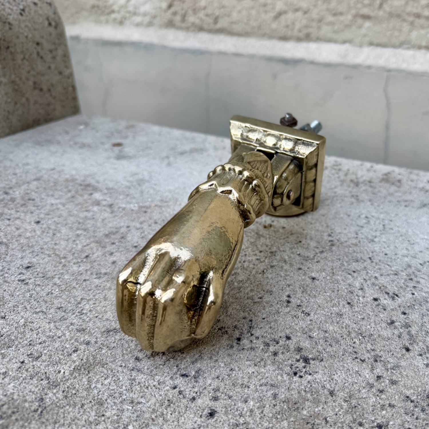 Antique Empire – Period Gilt-Brass Sculptural Hand Door Handle, 1800s France