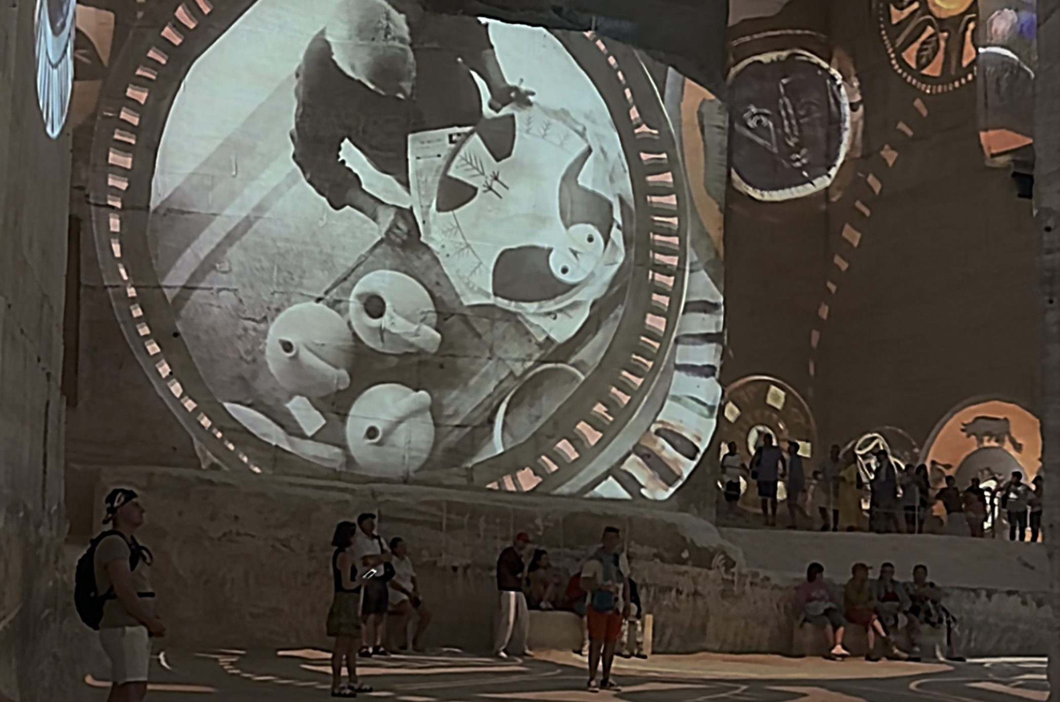 Inside the Carrières des Lumières