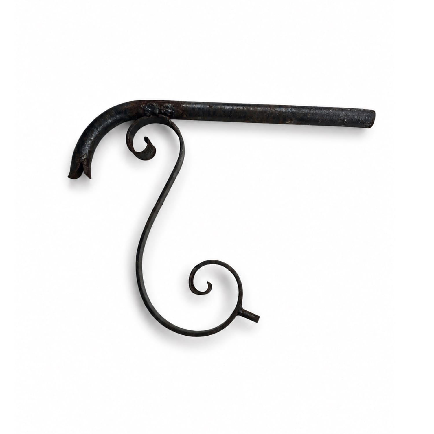 French Provincial Iron Fountain Spout with Weathered Patina