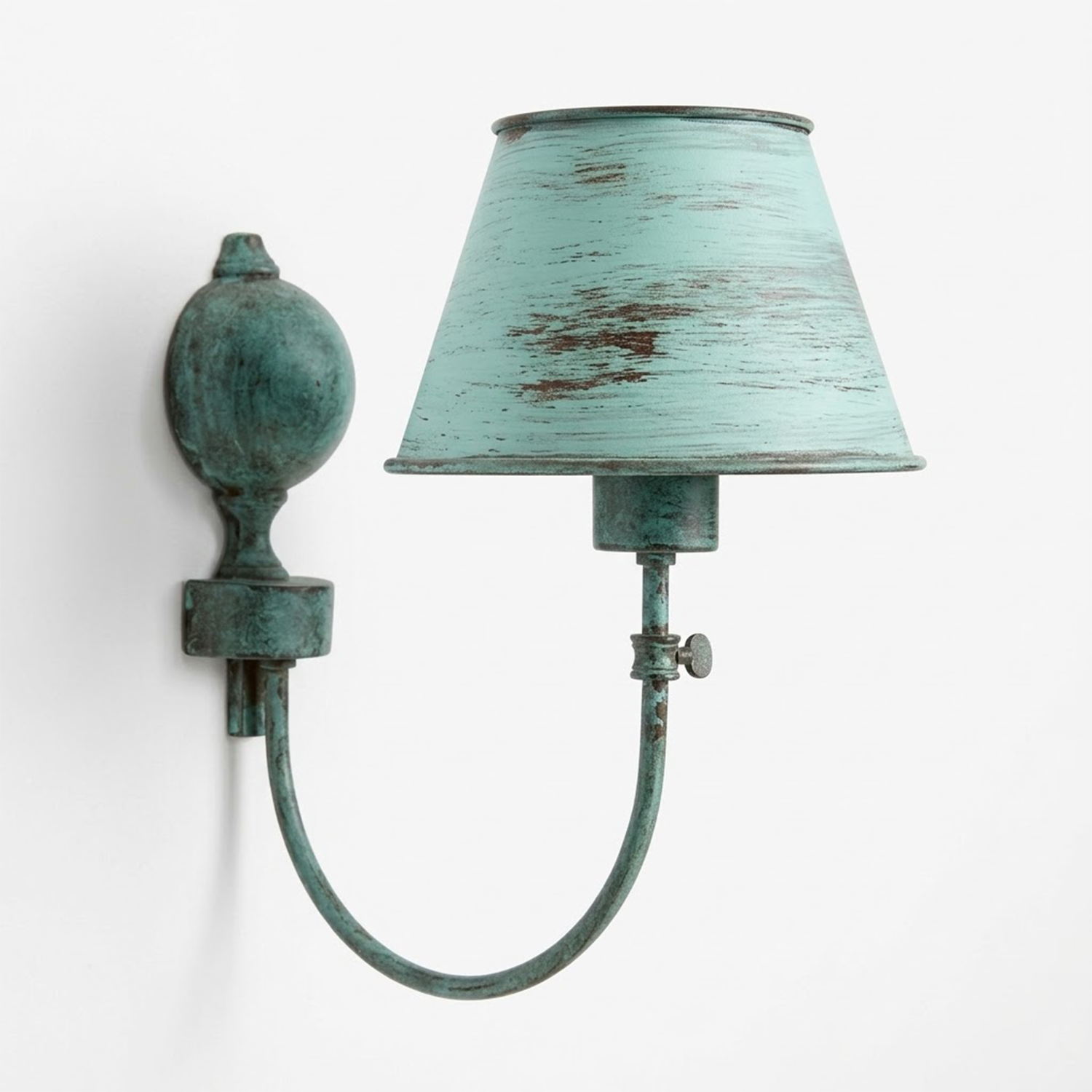 Pair of Vert De Gris Claudine Wall Applique
