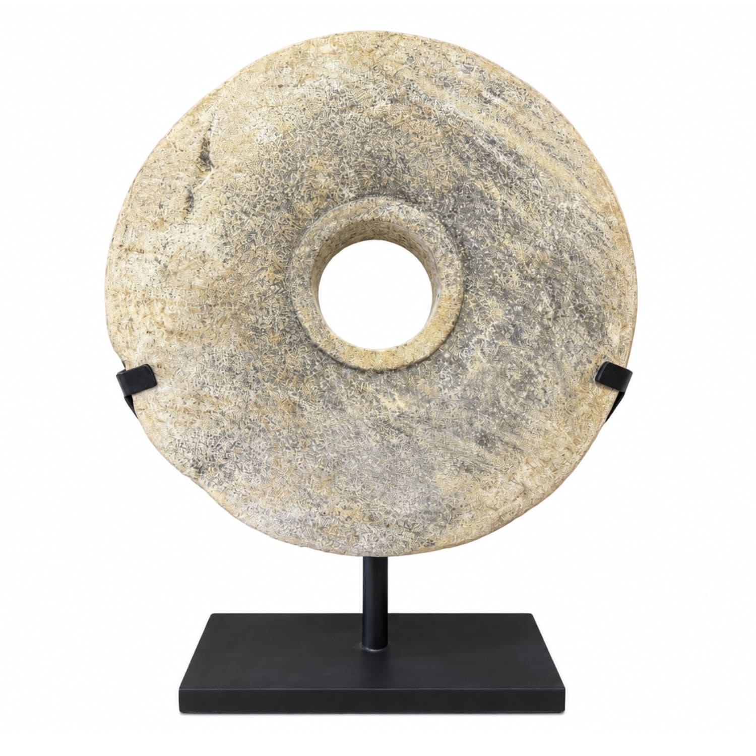 Ancient Stone Bi Disc Sculpture