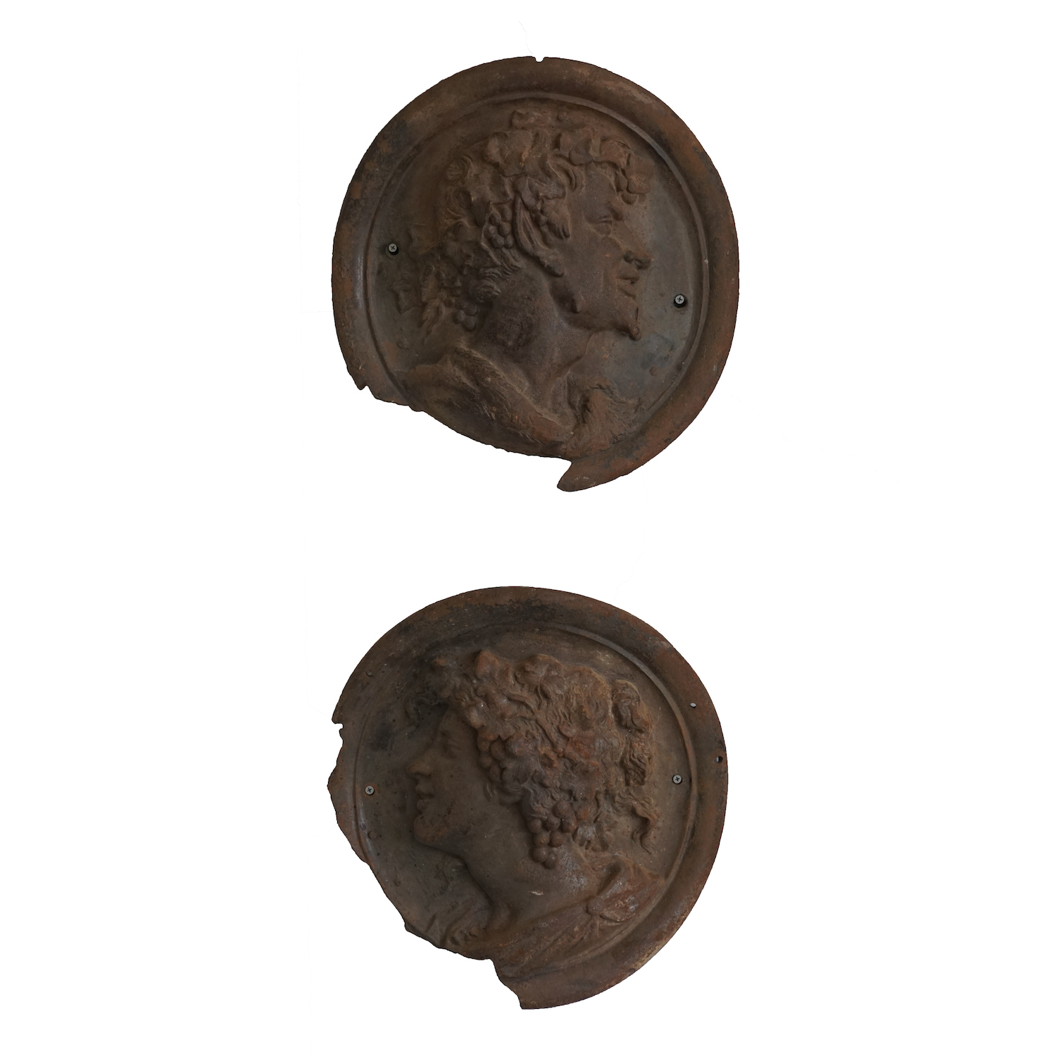 Pair of Bacchus et Bacchantes Medallions