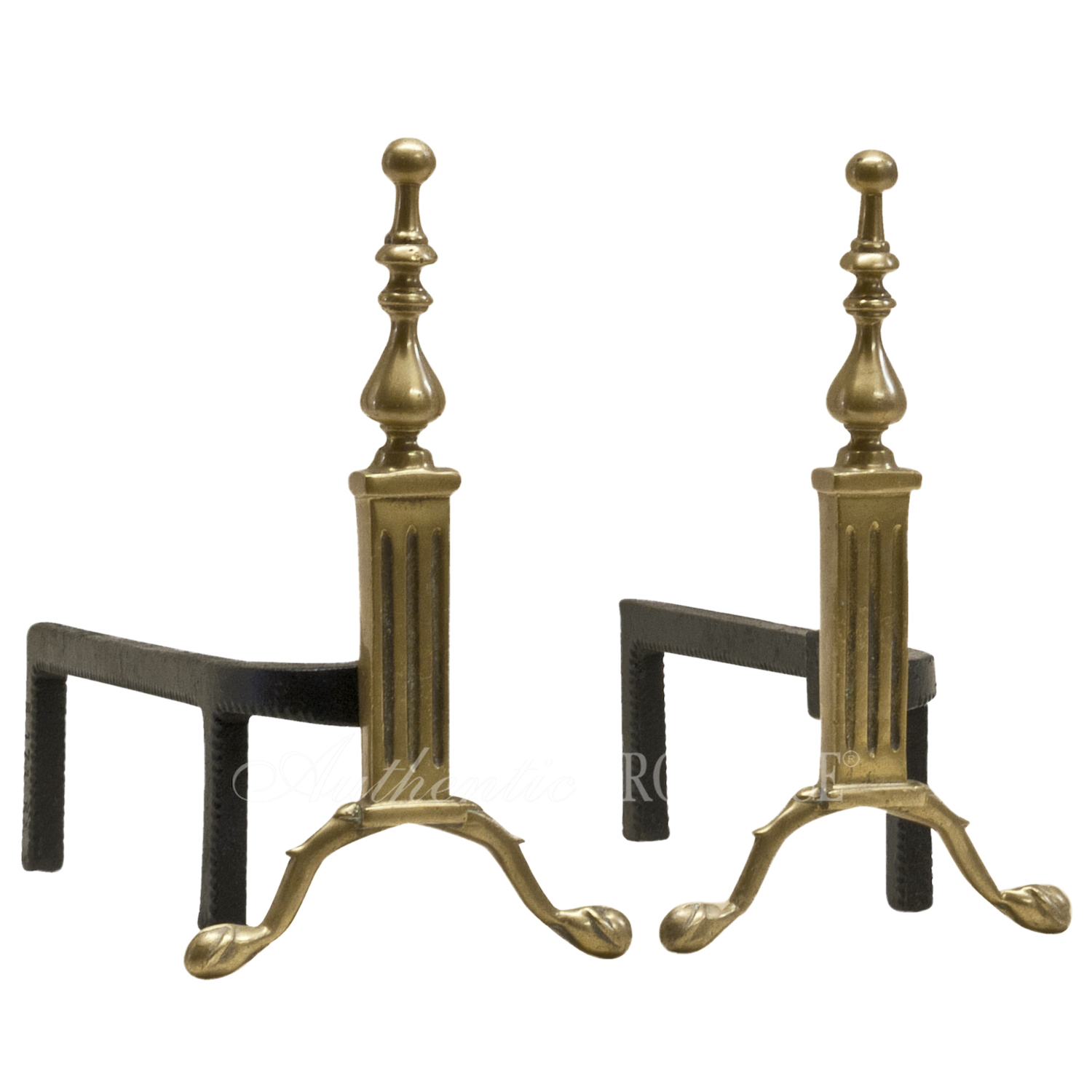 Pair of French Andirons Aiguille
