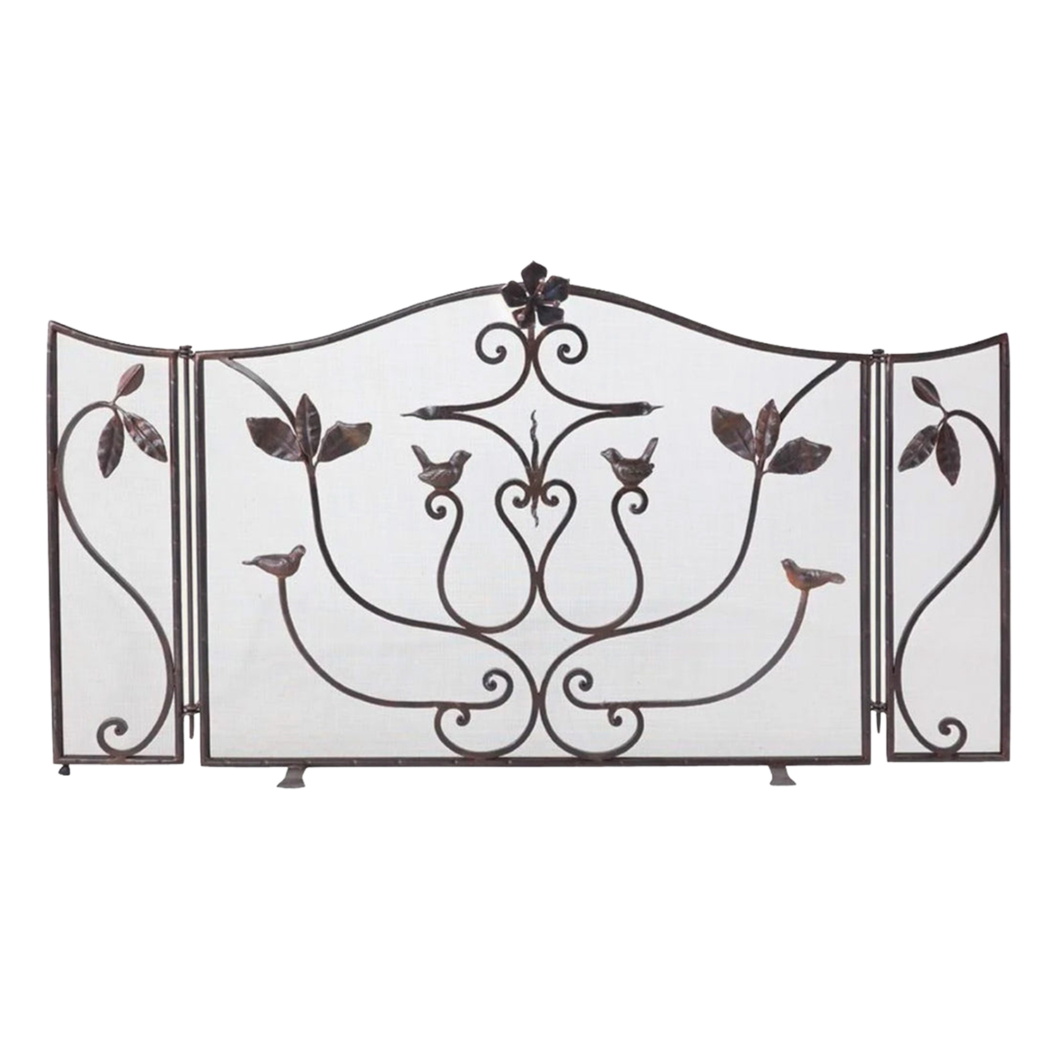 Forged Metal Fire Screen