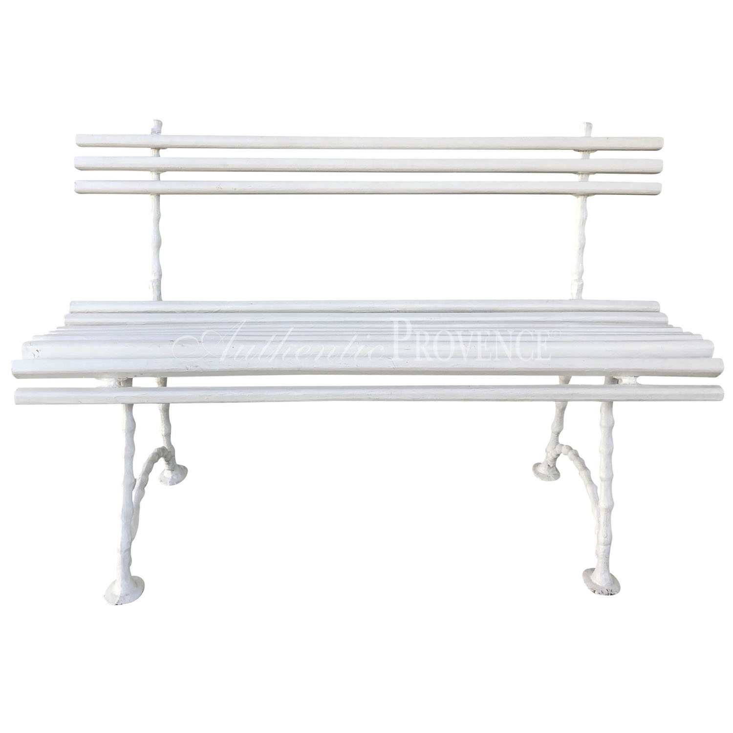 White Swedish Garden Bench