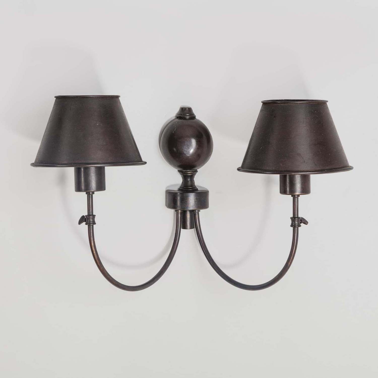 Pair of Claudine Double Wall Sconces in Metal