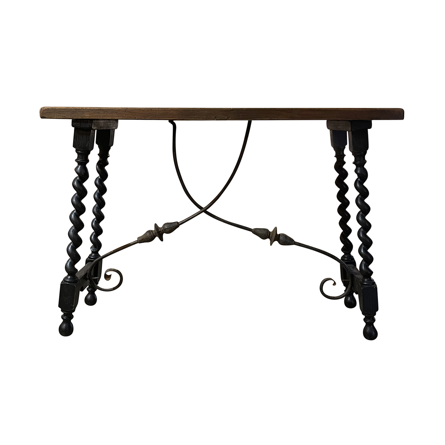 19th Century Italian Renaissance Style Walnut Console Table – Tuscan End Table