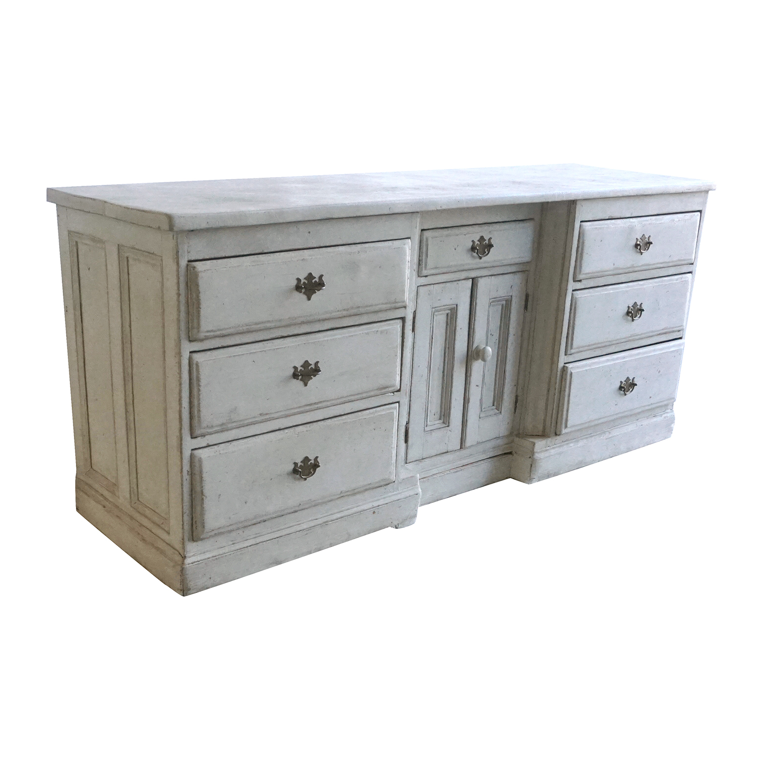 19th Century Swedish Gustavian Chest of Drawers – Antique Pinewood Sideboard