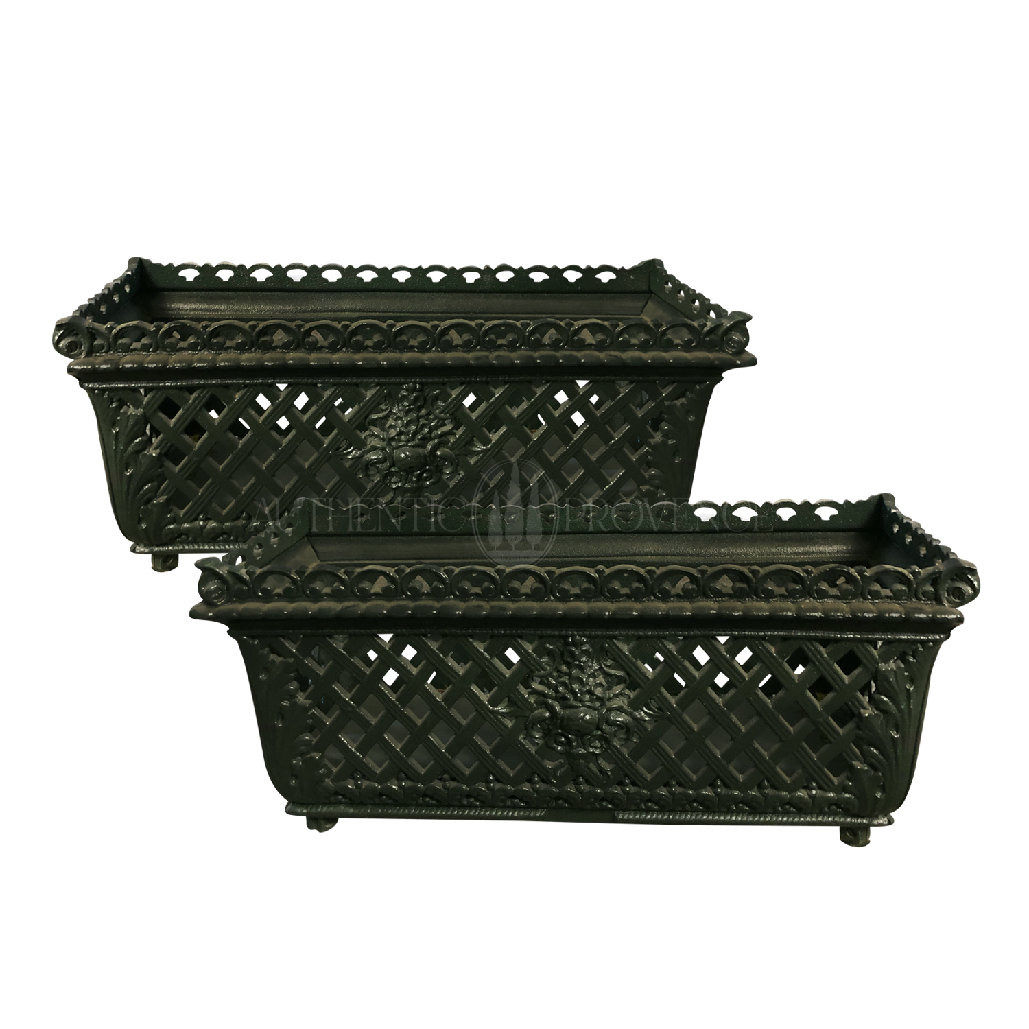 Pair of Basket Jardinieres