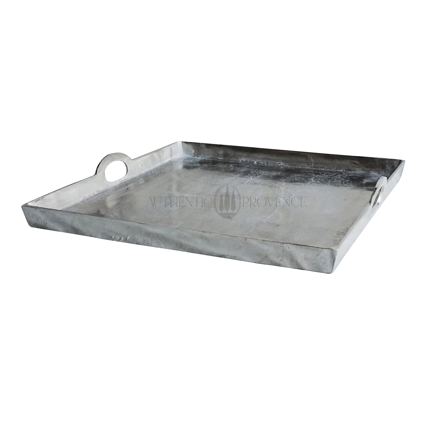 Square Aluminum Tray | Metal Tray | Authentic Provence